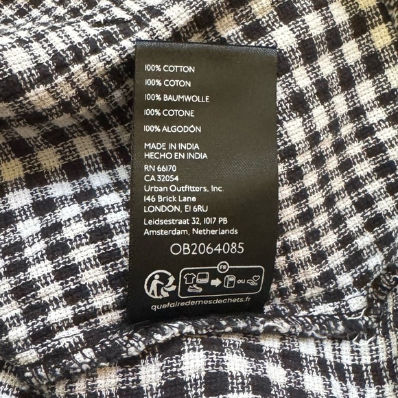 FREE PEOPLE CHRISSIE SKIRTALL MINI OVERALL DRESS PLAID XS FESTIVAL ANTHRO ASOS - Picture 11 of 11